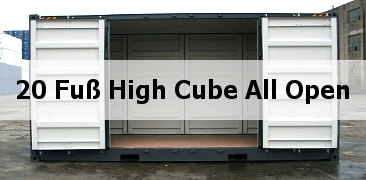 20 Fuß High Cube All Side Open