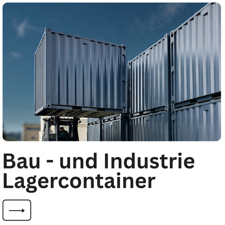 Bau- und Industrie-Lagercontainer Bau- und Industrie-Lagercontainer übereinander gestapelt.